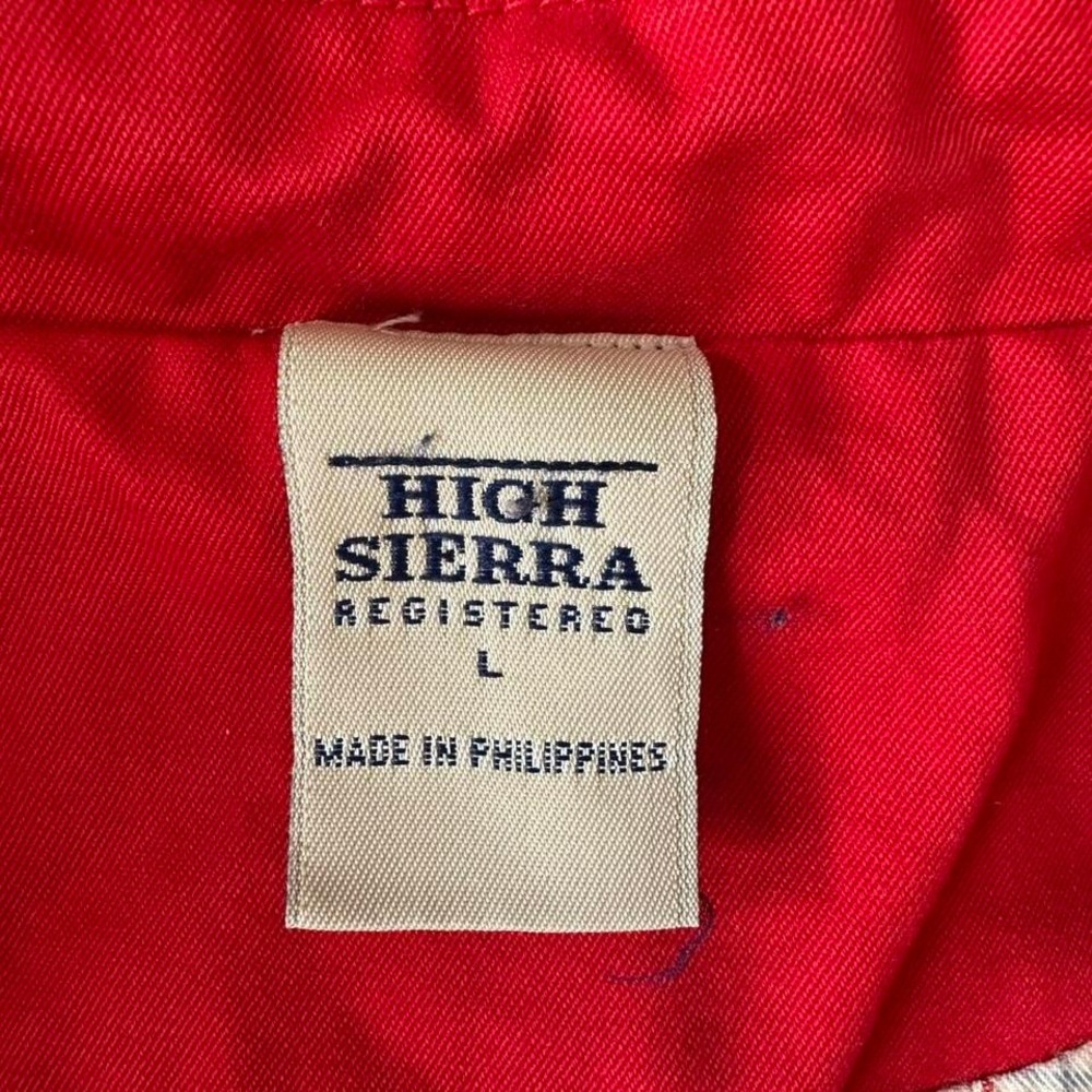 Vintage red car coat with plaid lining - Picture 6 of 8